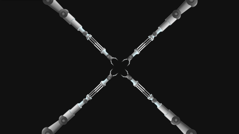 HTML5带有感应磁性的鼠标吸引机器手臂